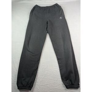 Champion Sweatpants Gray Joggers Elastic Waist Adult Small (See Measurements)